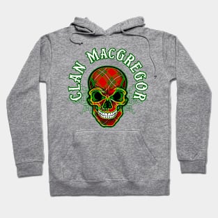 Scottish Clan MacGregor Tartan Celtic Skull Hoodie